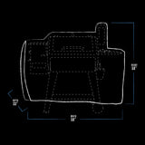 Pit Boss Grills 73821 Pit Boss Deluxe and 820 Pro Series Pellet Grill Cover, PB820D, Black PIT BOSS