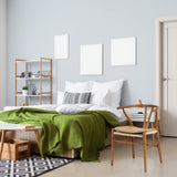 Forsho Set of 2 Solid Wood Wishbone Dining Chair with PU Soft Seat Cushion,Mid-Century Y Back Weave Dining Chair（Ash Wood - Walnut + Cushion） Forsho