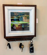 3F Box Key Holder For Wall, Wooden Entryway hidden storage, Photo Frame And Key Holder, Key Hook For Wall WoodArtSupply