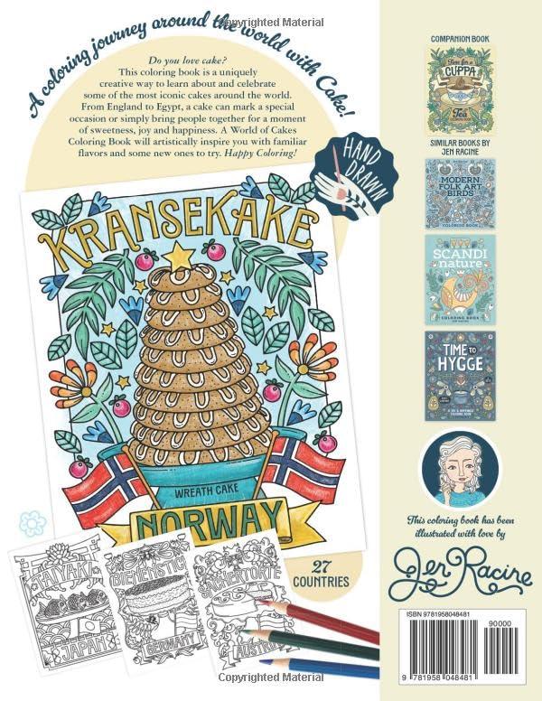 A World of Cake Coloring Book WoodArtSupply