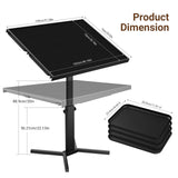 1500 Piece Jigsaw Puzzle Table with Drawers & legs, 28"x35" Large Puzzle Table for Adults, Adjustable height &12 tilt Angle, Wooden Puzzle Board with 4 Drawers & Cover, Birthday Gift for Family（Black） HEBESPACE