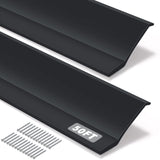 Weatherproofing Garage Door Seals Top and Sides Seal Strip PVC Garage Door Weather Stripping with Screws(Black, 50 ft) Nuogo