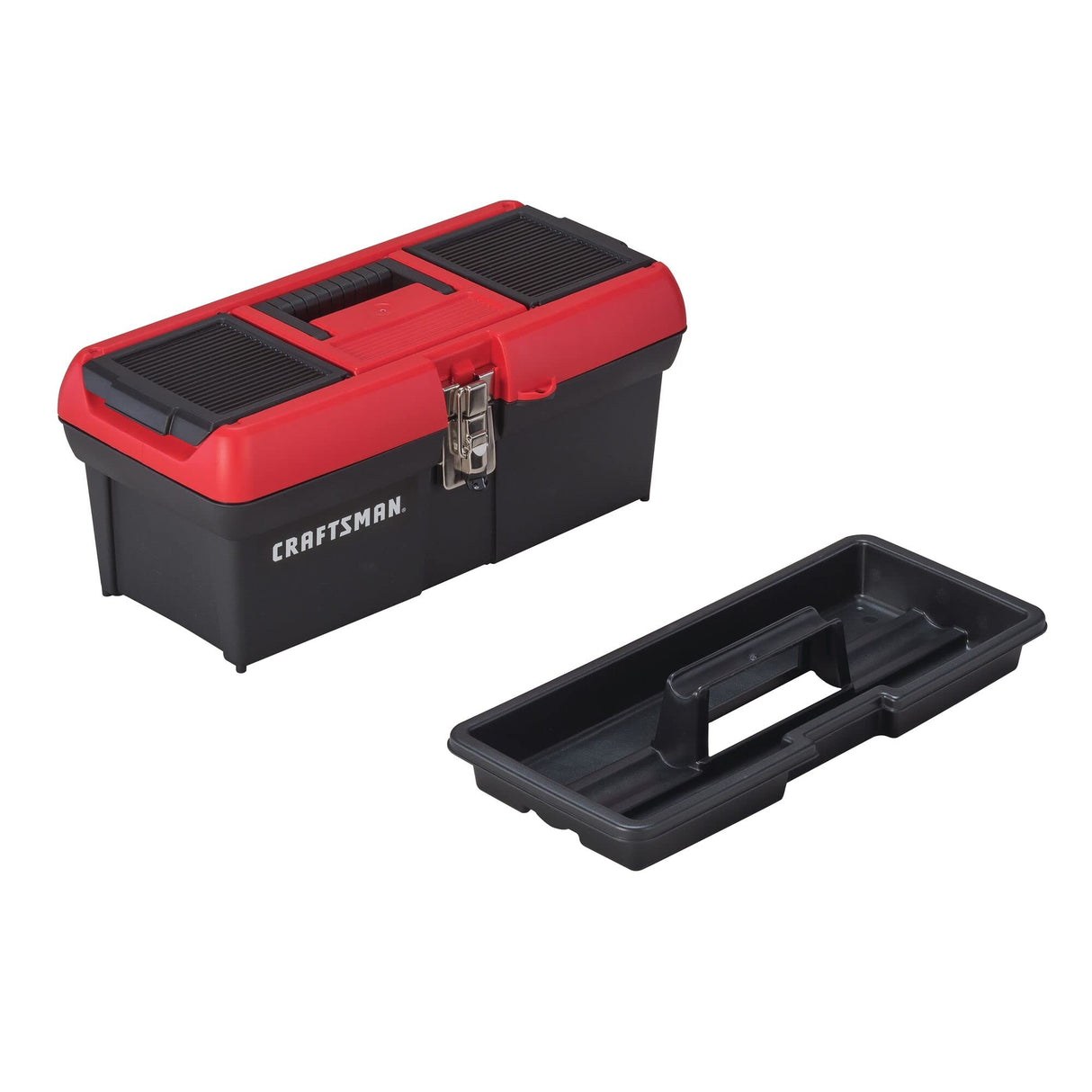 CRAFTSMAN Tool Box, Lockable, 16 in., Red/Black (CMST16901) CRAFTSMAN