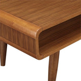Boraam Zebra Series Halmstad Coffee Table, Rich Walnut Boraam