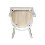 International Concepts Charlotte X-Back Chairs, Brown IC International Concepts