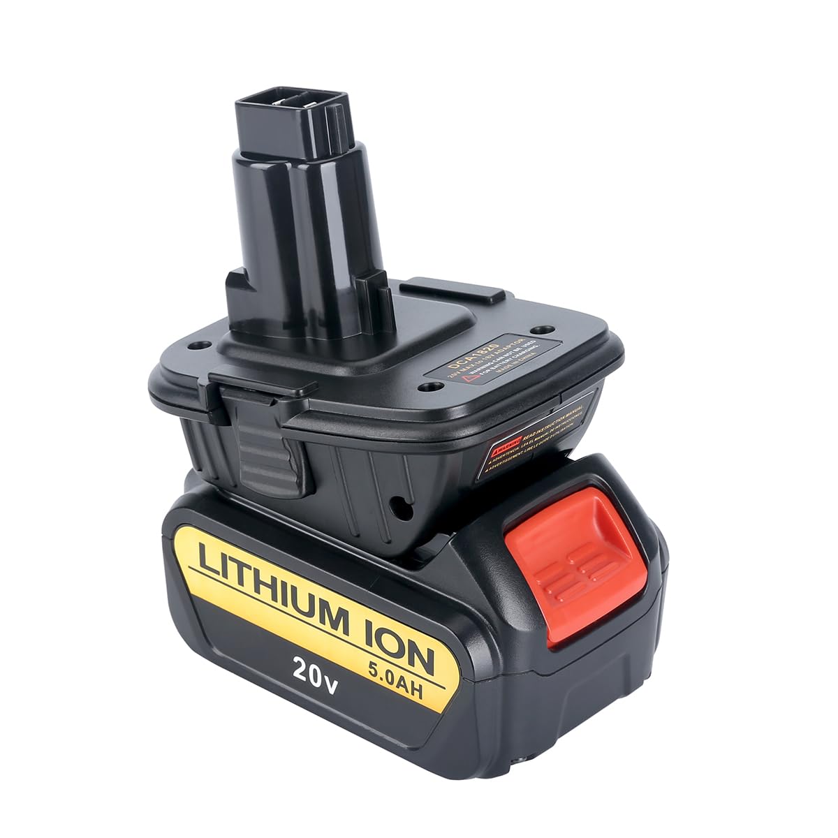 Biswaye DCA1820 Adapter 18V to 20V Compatible with Dewalt, Compatible with Dewalt 20V Lithium Battery DCB206 DCB207 to 18V XRP NiCad NiMh Battery DC9096 DW9096 DC9098 DC9099 DW9099 Biswaye