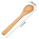 30 Pieces Mini Wooden Spoon Small Soup Spoons Serving Spoons Condiments Spoons Wooden Honey Teaspoon for Seasoning Oil Coffee Tea Sugar (Light Brown) Boao