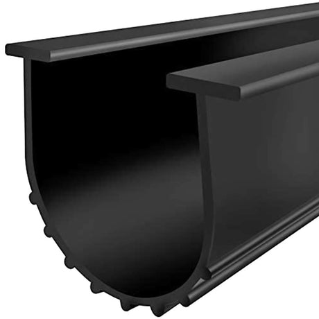 Garage Door U-Bottom Weather Stripping Kit Rubber Seal Strip Replacement, Universal Sealing Professional Grade T Rubber,5/16" T Ends, 3 3/4" Width X 20 Feet Lenth (Black) CloudBuyer