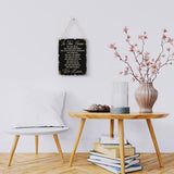 In This House Wooden Hanging Sign, House Rules Signs, Farmhouse Living Room Home Decor Wall Art, Inspirational Family Quote, Scripture Wooden Hanging Sign for Farmhouse Home Wall Art Decoration BELLOWDEER