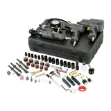 Master Mechanic 100 Piece Air Tool Kit with Impact Wrench, Straight Die Grinder, and Ratchet Wrench for Tools and Home Improvement, Black Frita