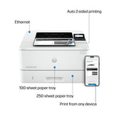 HP LaserJet Pro 4001dn Printer, Print, Fast speeds, Easy setup, Mobile printing, Advanced security, Best-for-small teams, Ethernet/USB only HP