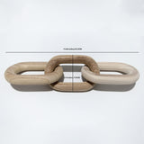 SCUBERT - 3 Link Wood Knot for Home Decoration,Wood Chain Link Decor,Decorations for Living Room, Rustic Farmhouse, Shelf,Coffee Table Decor SCUBERT