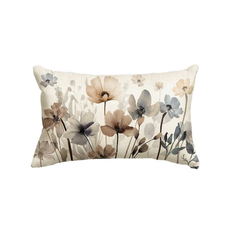 AVOIN colorlife Poppy Flowers Chinoiserie Fall Throw Pillow Cover, 12 x 20 Inch Seasonal Leaves Cushion Case Decoration for Sofa Couch Farmhouse AVOIN colorlife