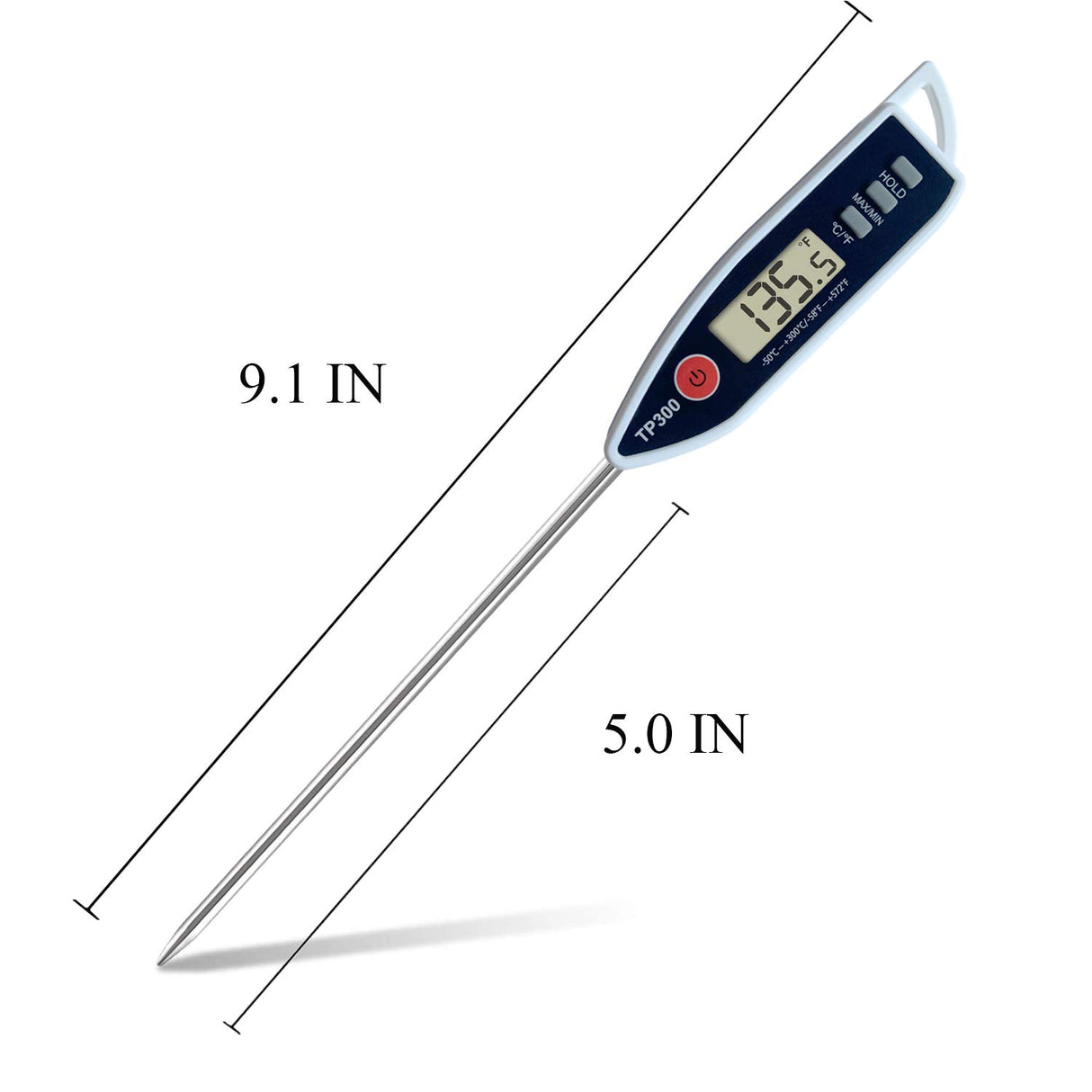 Digital Meat Food Thermometer for Candy Candle Milk BBQCooking Kitchen BBQ, Probe Instant Read Thermometer for Pork Deep Fry Roast Baking Temperature NANGOALA