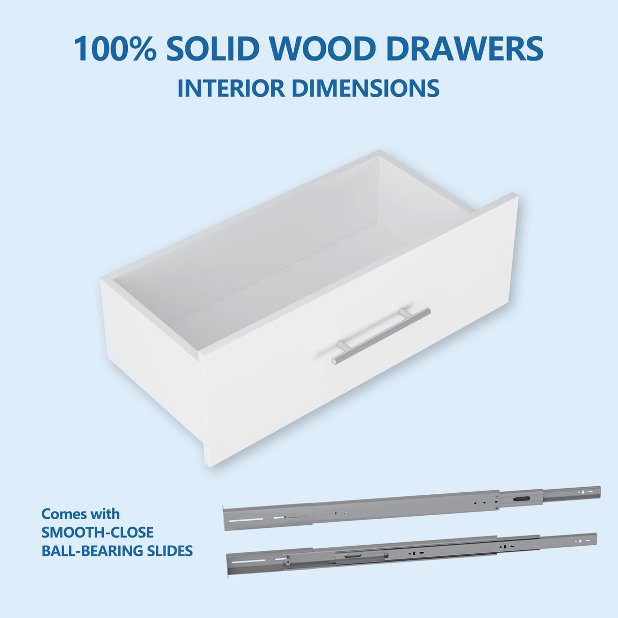 MODCART Modular Closet System, 78" Wide Closet Organizer System with Hanging and Drawers, Wood Tower Closet Storage for Walk In Closets, Wall Mounted Wardrobe Organizer Kit System, Bedroom, White MODCART