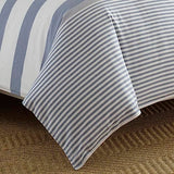 Nautica - Queen Duvet Cover Set, Cotton Reversible Bedding with Matching Shams, Mediterranean Inspired Home Decor for All Seasons (Fairwater Blue, Queen) Nautica