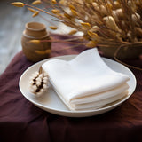 COTTON CRAFT White Dinner Napkins - Set of 24 Classic Twill Pure Cotton Soft Cloth Napkins - Durable Washable Reusable Napkin - Everyday Table Napkin - Restaurant Wedding Party Gift - 17 x 17 inches COTTON CRAFT