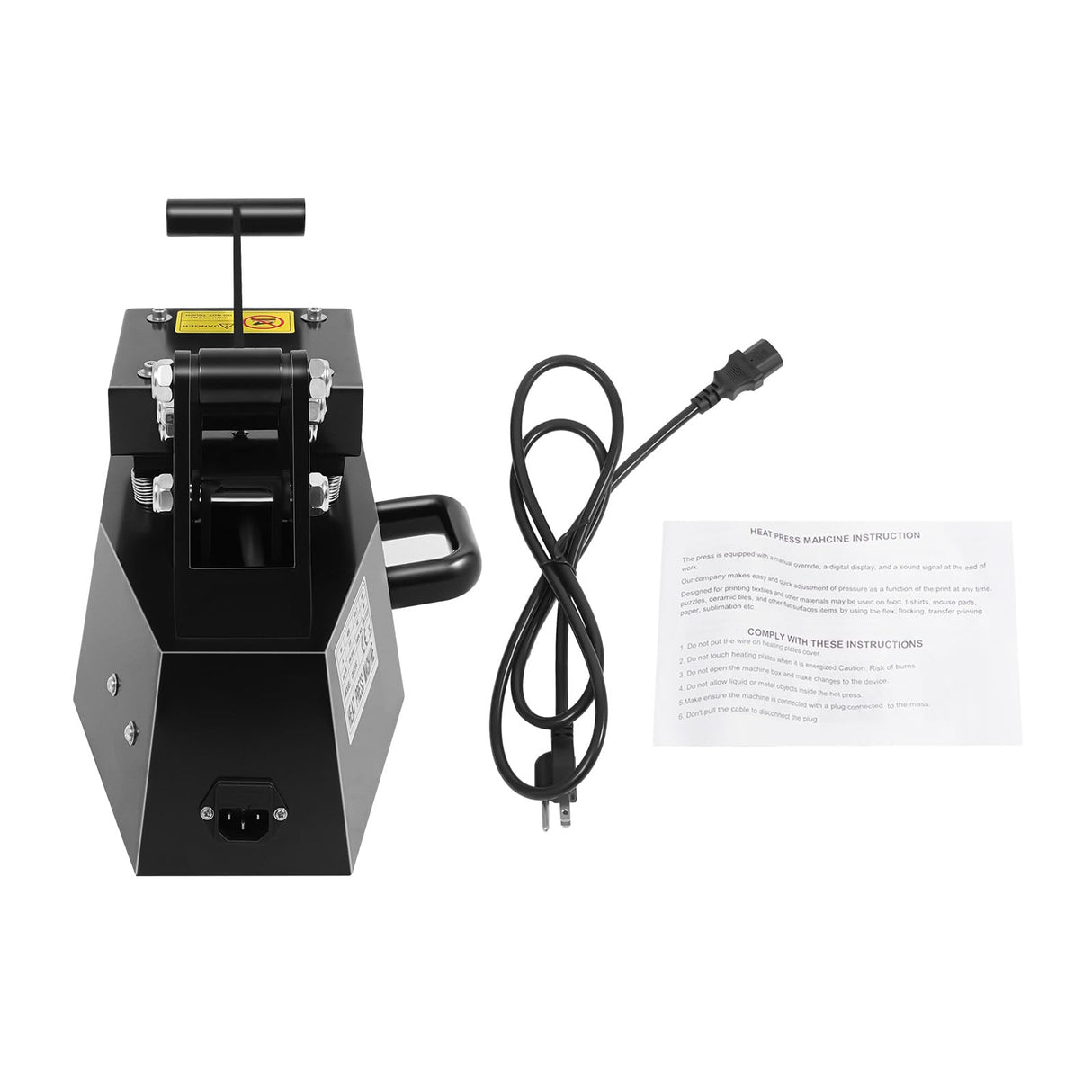 Pro Small Digital Label Heat Press Machine Clothing Logo Printing for Transfer Stickers Labels 0-250℃ 110V 600W QIZHI