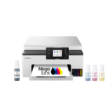 Canon Megatank GX1020 All-in-One Wireless Supertank [Megatank] Printer | Print, Copy and Scan| Mobile Printing |2.7" LCD Color Touchscreen | Auto Duplex Printing Canon