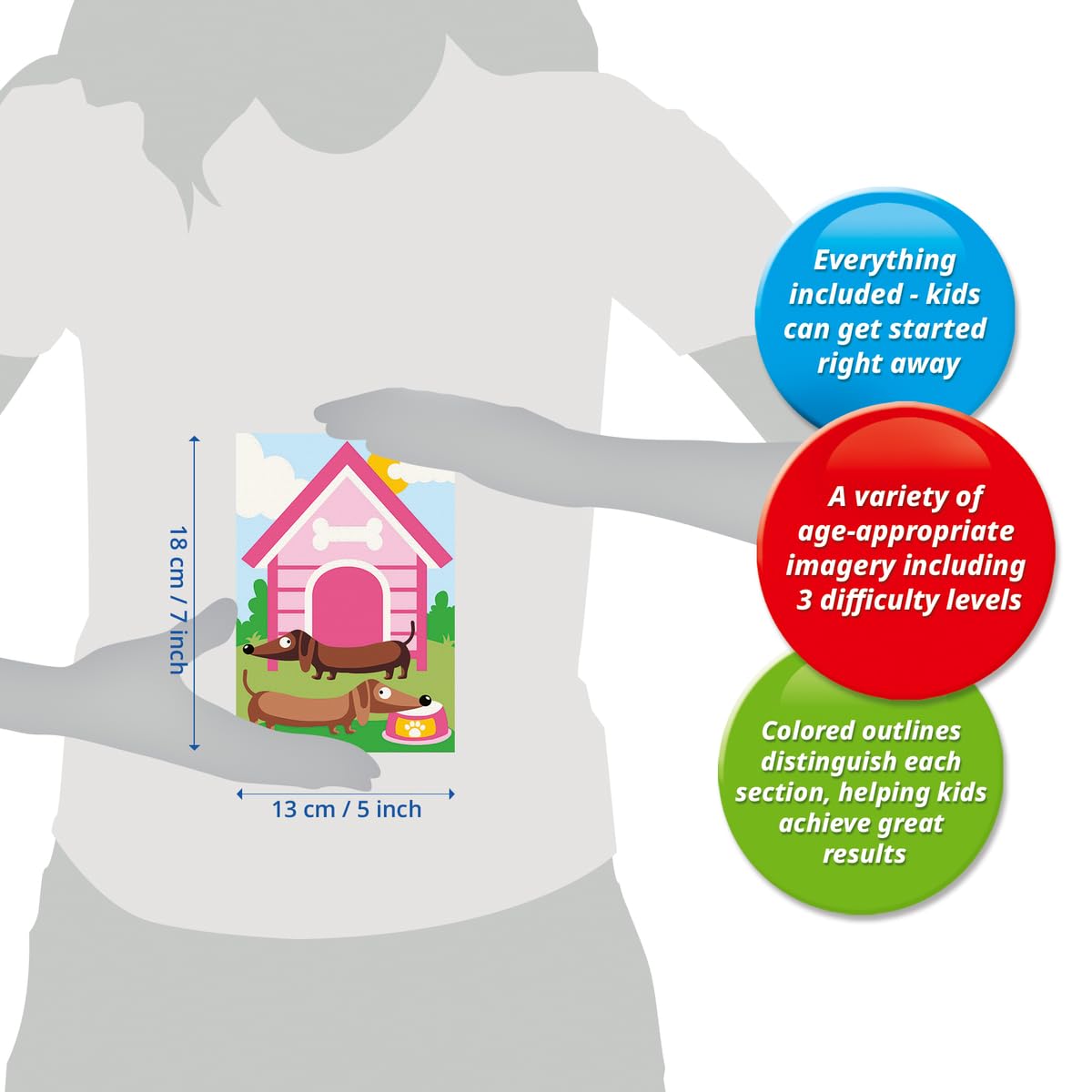 Ravensburger - Dachshund CreArt Paint by Numbers Kit | Fun & Easy DIY Art for Kids Age 7+ | Creative Gift Idea for Birthdays & Holidays Ravensburger