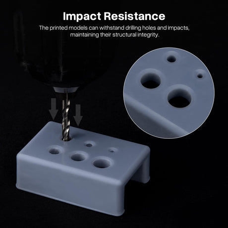 ELEGOO Upgraded ABS Like Resin 3.0, 405nm UV-Curing 3D Printer Resin with Higher Precision and Lower Shrinkage, Enhanced Strength and Toughness Photopolymer Resin for LCD Printer Smoky Black 1000G ELEGOO