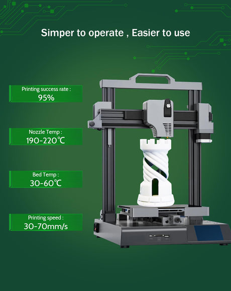 DURAMIC 3D PLA Glow in The Dark Filament 1.75mm Glow Green, 3D Printing PLA Filament 1.75mm Dimensional Accuracy +/- 0.05 mm, 1kg Spool DURAMIC 3D