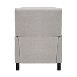 Lexicon Berenson Fabric Upholstered Push Back Recliner in Coconut Color Lexicon