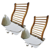 Red Cedar Sauna Back Rest Accompanied by an Anti-Slip Rubber Pad for Enhanced Stability, Includes Accessories as a Sauna Hat, Seat Pad, and Glove, Sauna Accessory Set. (2 Sets) WoodArtSupply
