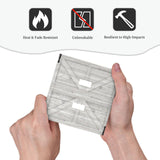 Spshian Decorative Switch Plate Covers Rustic Wooden White Barn Doors 2 Gang Wall Plate Double Toggle Light Switch Cover Plate Electric Dual Device Electrical Faceplate for Kitchen Farmhouse Bedroom Spshian