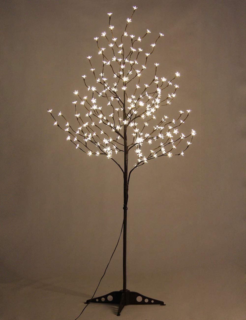Lightshare 6.5FT 208 LED Cherry Blossom Tree, Lighted Artificial Tree for Decoration Inside and Outside, Home Patio Wedding Festival Christmas Decor LIGHTSHARE