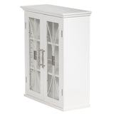 Teamson Home Delaney 20.5" x 24" 2-Door Removable Wall Cabinet with Adjustable Shelves, White Teamson Home