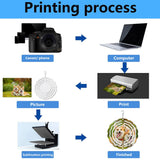 10 pcs Sublimation Wind Spinner Blanks 3 Inch Round 3D Aluminum Sublimation Blanks Wind Spinners Bulk Hanging Wind Spinners DIY Crafts Sublimation Ornaments AiDiYGECO