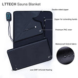 LTTECH Portable Infrared Sauna Blanket for Home Relaxation Far Infrared Sauna Blanket Infrared Blanket Sauna with 86–158 °F Temp Range LTTECH