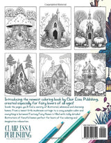 Fantasy Fairy Homes: An Adult Coloring Book Full of Whimsical Black Line and Grayscale Images WoodArtSupply