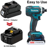 Replacement for Makita 18V Lithium Battery Adapter for Makita 18V LXT Cordless Tool, Convert for Black+Decker/Stanley/Porter-Cable 20V Lithium Battery to Makita 18V Lithium-Ion Battery Converter QINIZX
