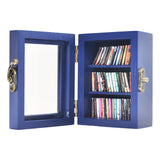 Anxiety Bookshelf Equipped with 60 Mini Books, Ornament Mini, Miniature Library,Miniature Bookshelf Decor,Brands Books,Dollhouse Bookcase Generic