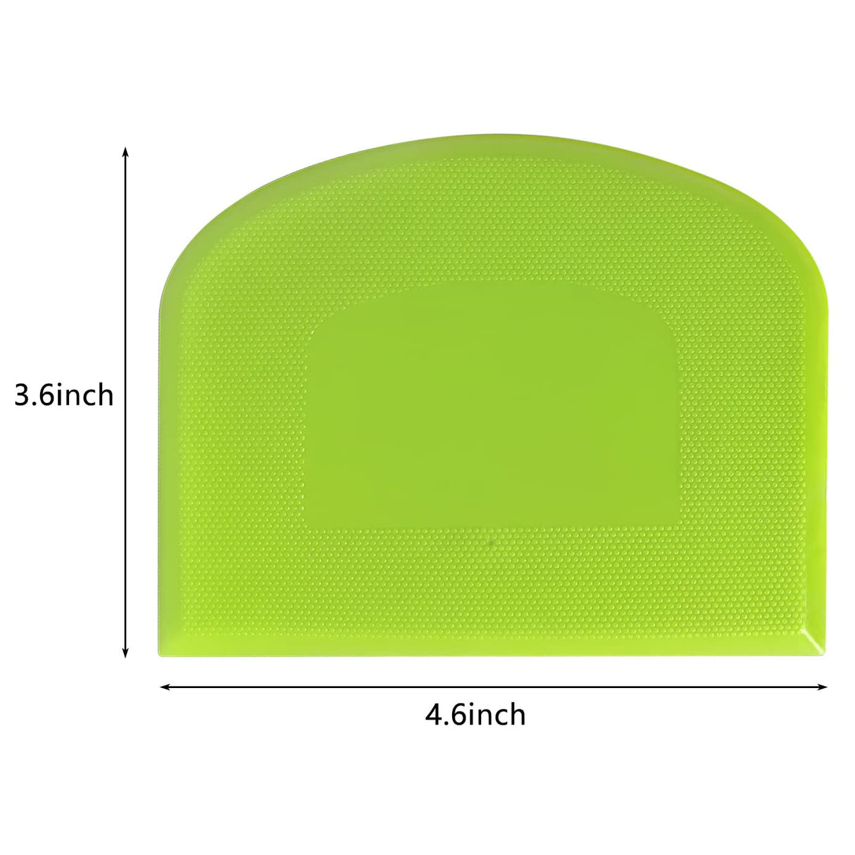 ALLTOP Bowl Spatula & Bench Scraper,Flexible Plastic Multipurpose Kitchen Pastry Cutter Tool,Food Scrappers for Bread Dough Baking Cake Fondant Icing,Set of 2 Pieces - White,Green ALLTOP