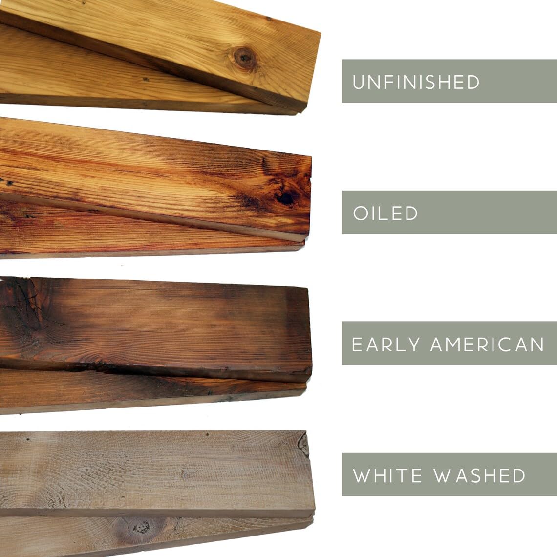Modern Timber Craft Reclaimed Wood Fireplace Mantel Shelf | Solid Rustic American Barnwood with Floating Shelf Brackets | 2.75" Thickness | 48" L x 8" D, Oiled Modern Timber Craft