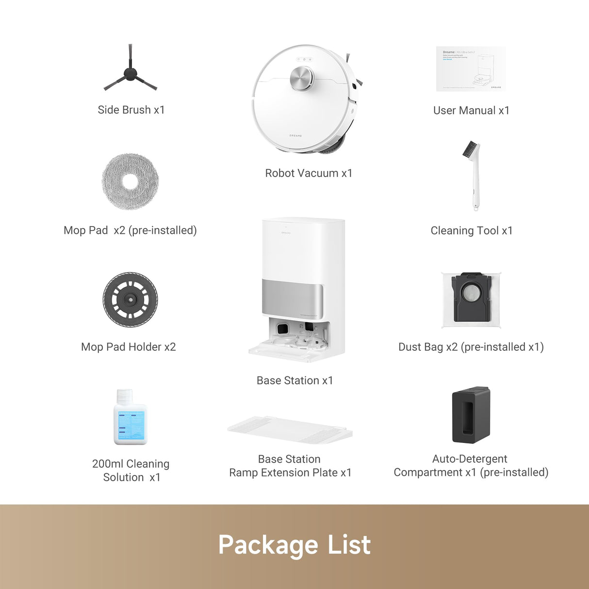 DREAME L10s Ultra Gen 2 Robot Vacuum and Mop, 10,000Pa Suction, MopExtend Technology, All-in-One Base Station, Pet-Friendly, Versatile Carpet Cleaning, DuoScrub Mopping System, Smart Pathfinder Tech DREAME