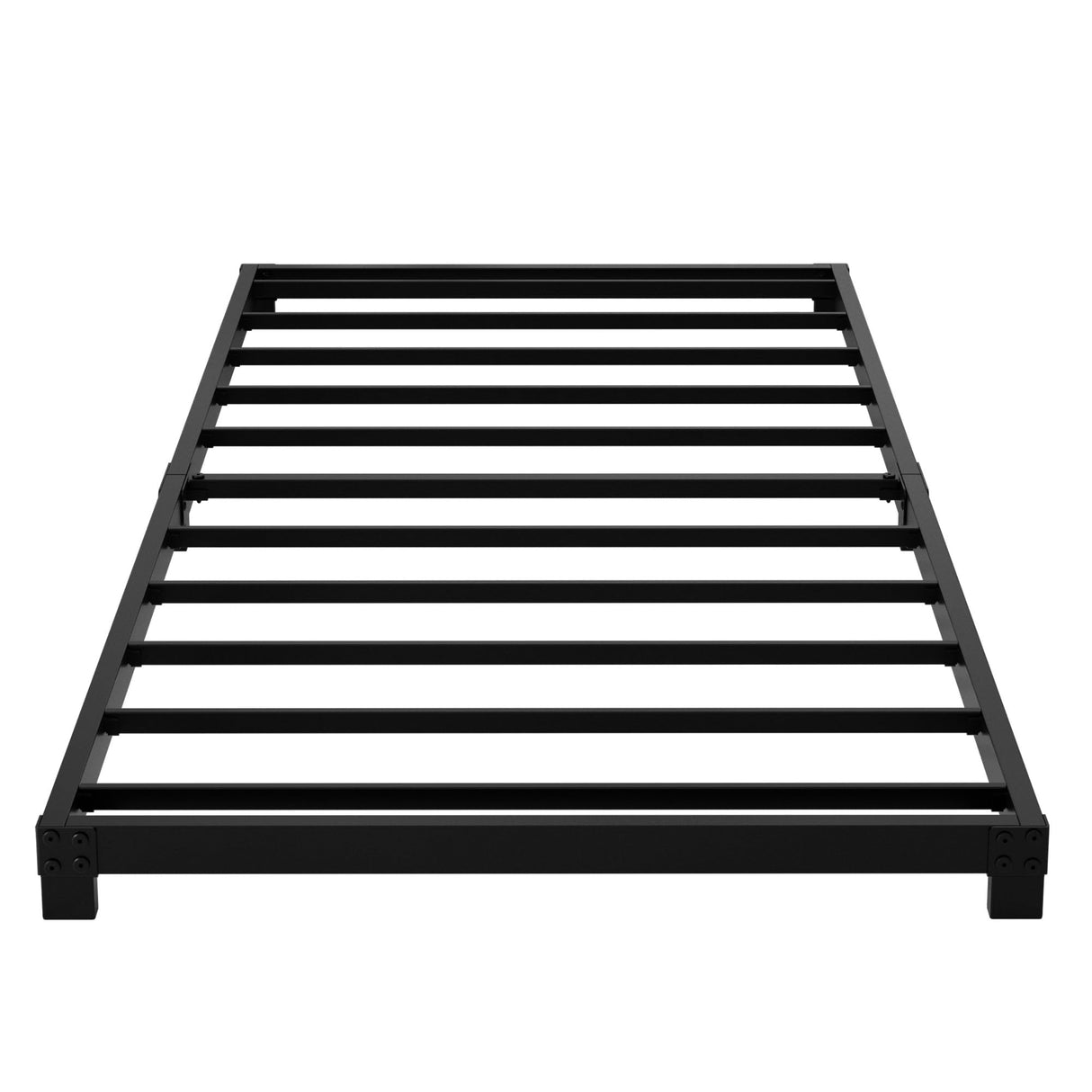 YUSENHEEI 4 Inch Twin Bed Frames, Heavy Duty Metal Platform Low Bed Frame Twin, No Box Spring Needed, Noise Free, Easy Assembly, Black YUSENHEEI