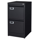 BYNSOE 2 Drawer File Cabinet with Lock Metal Vertical Filing Storage Cabinet Office Home Steel Vertical File Cabinets for A4 Legal/Letter Size Narrow File Cabinet Locked,Assembly Required BYNSOE