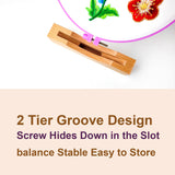 YUNHAN Embroidery Display Holder Suitable Cross Stitch Frames,Lap Embroidery Stand Display 3Pack Embroidery Hoop Stand Display Cross Stitch Kits (Suitable 3-6.7IN Frame) YUNHAN