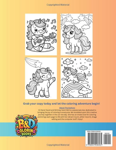 Mystical Unicorns: Simple and Cute Unicorn Coloring Book: Featuring Unicorns in Clouds, Stars, Rainbows, and More, Perfect for Creative Artistic Fun and kids (Coloring Book Series) WoodArtSupply