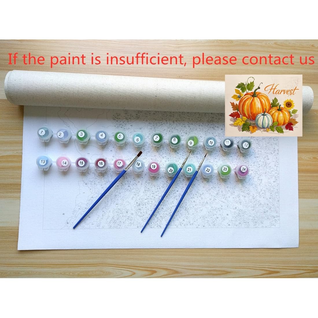 ACANDYL Halloween DIY Paint by Numbers Kit for Adults Beginner Paint by Number for Adults Fall Pumpkin Canvas Painting by Number DIY Acrylic Oil Painting on Canvas Arts Craft Decoration 16x20 inch ACANDYL