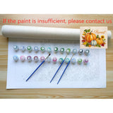 ACANDYL Halloween DIY Paint by Numbers Kit for Adults Beginner Paint by Number for Adults Fall Pumpkin Canvas Painting by Number DIY Acrylic Oil Painting on Canvas Arts Craft Decoration 16x20 inch ACANDYL