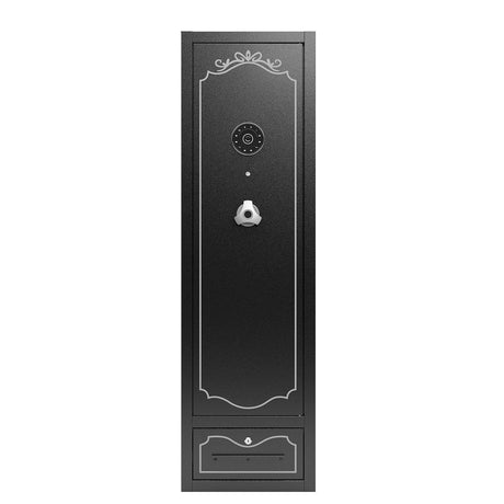 8 Gun Safe for Rifles Pistols Shotguns | Large Capacity Steel Security Cabinet | Digital Lock Quick Access | Removable Shelf & Racks | 48" Long Home Garage Storage Gareinwuds
