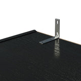 Madesa Pantry Storage Cabinet Armoire Closet with 2 Doors and 5 Utility Shelves 23" L Wooden Organization Unit for Bedroom, Office, Laundry Room, Kitchen, and Garage - Black Madesa