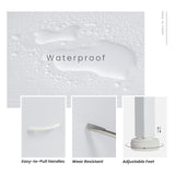 Sweetcrispy Dresser for Bedroom, Chest Organizer Unit with 8 Fabric Bins, Fabric Storage Tower, Drawer Organizer with Steel Frame, Wooden Top for Nursery, Living Room, Closet Sweetcrispy