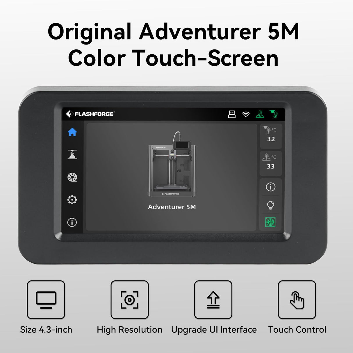 FLASHFORGE Adventurer 5M 3D Printer with Touch Screen FilaBees
