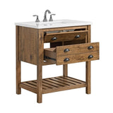 Martin Svensson Home Monterey 31" Wood Single Bathroom Vanity Natural Brown Martin Svensson Home